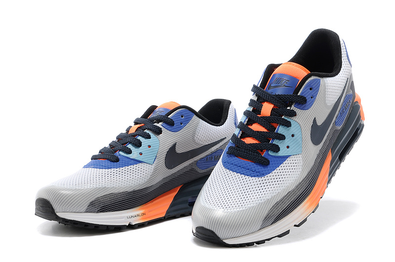 Nike Air Max 25th Anniversary Grey Black Orange - Click Image to Close