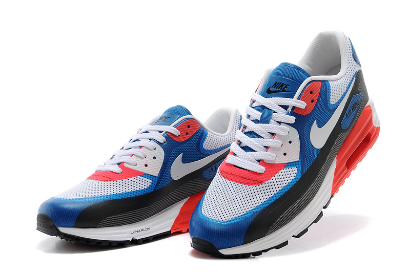 Nike Air Max 25th Anniversary White Blue Black Red - Click Image to Close