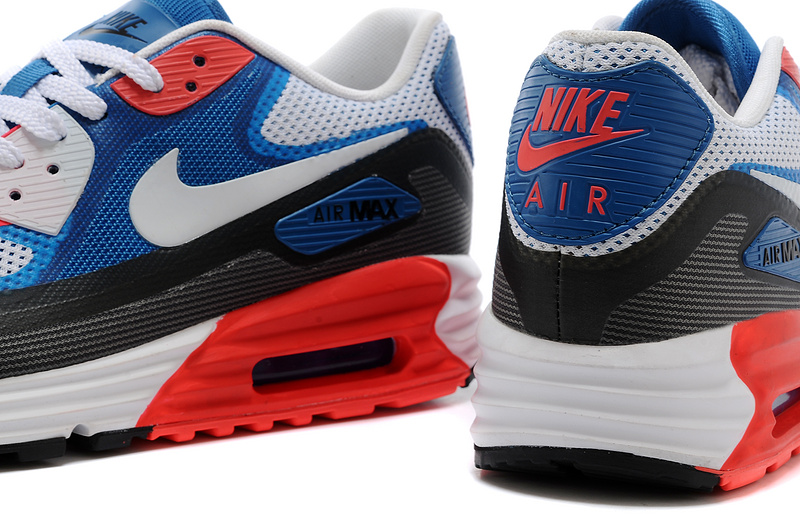 Nike Air Max 25th Anniversary White Blue Black Red - Click Image to Close