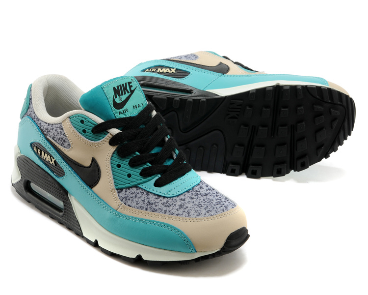 Nike Air Max 90 Green Grey Black Mens Shoes - Click Image to Close