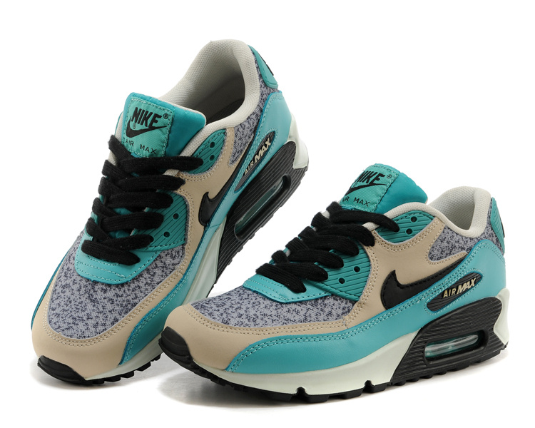 Nike Air Max 90 Green Grey Black Women Shoes