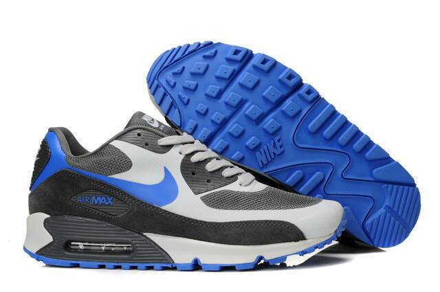 Nike Air Max 90 HYP PRM Grey Black Blue - Click Image to Close