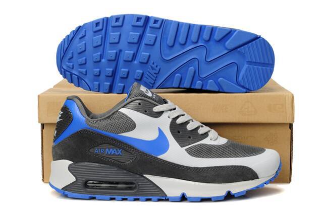 Nike Air Max 90 HYP PRM Grey Black Blue - Click Image to Close