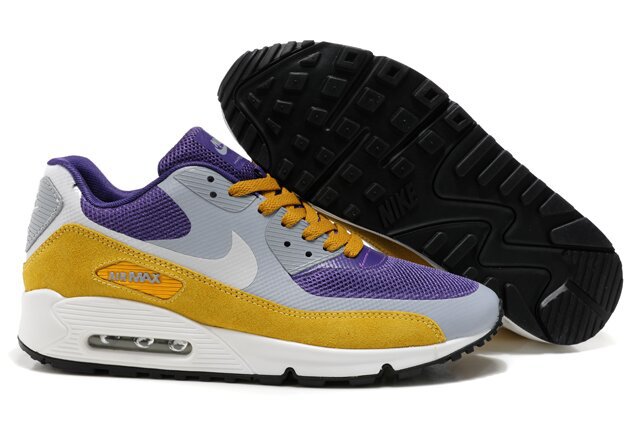 Nike Air Max 90 HYP PRM Grey Purple Yellow White