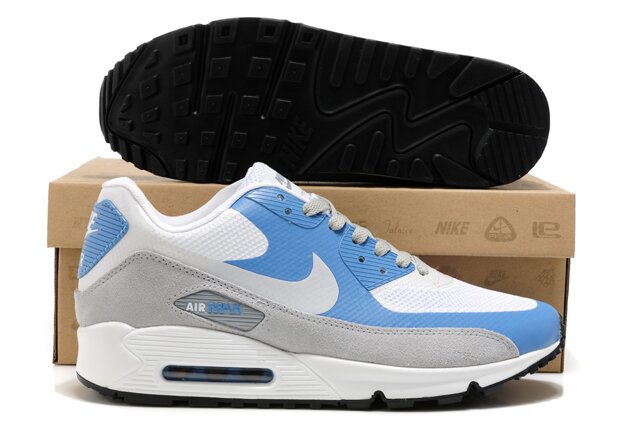 Nike Air Max 90 HYP PRM White Blue Grey - Click Image to Close