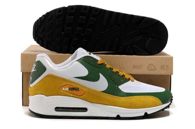 Nike Air Max 90 HYP PRM White Green Yellow - Click Image to Close