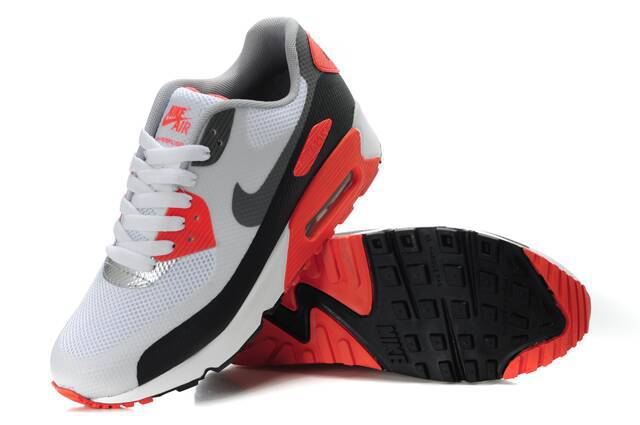 Nike Air Max 90 HYP PRM White Grey Black Orange - Click Image to Close