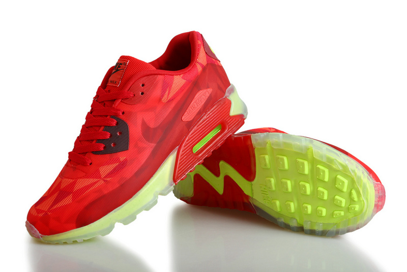 Nike Air Max 90 ICE Red Yellow - Click Image to Close