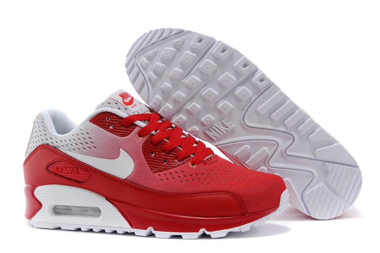 Nike Air Max 90 Knit Red White Shoes