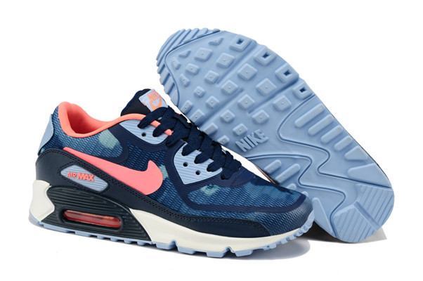 Nike Air Max 90 PREM TAPE Blue Red White Women Shoes