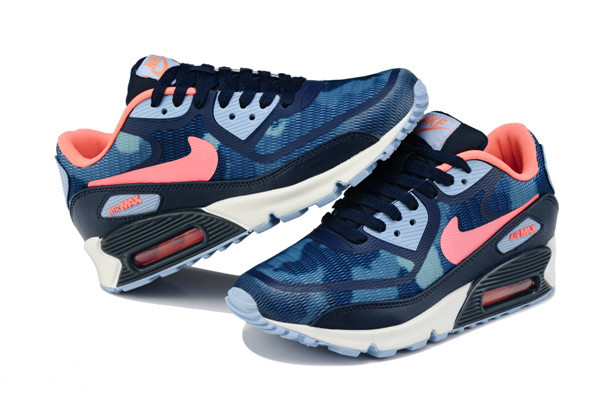 Nike Air Max 90 PREM TAPE Blue Red White Lover Shoes - Click Image to Close