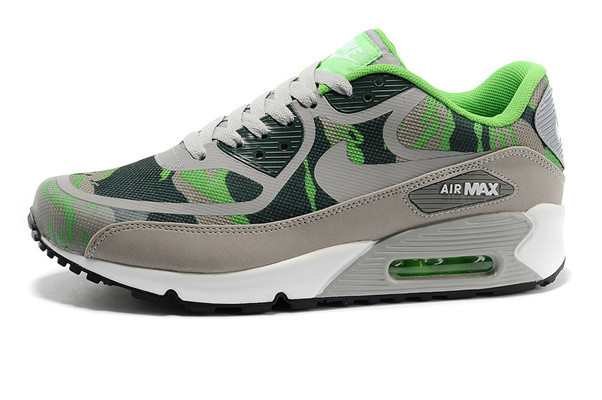 Nike Air Max 90 PREM TAPE Grey Green Women Shoes - Click Image to Close