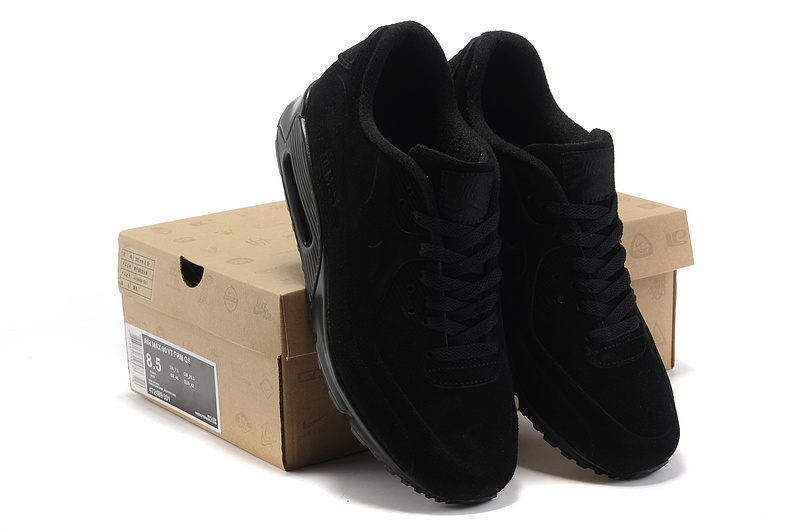 Nike Air Max 90 VT PRM Shoes All Black - Click Image to Close