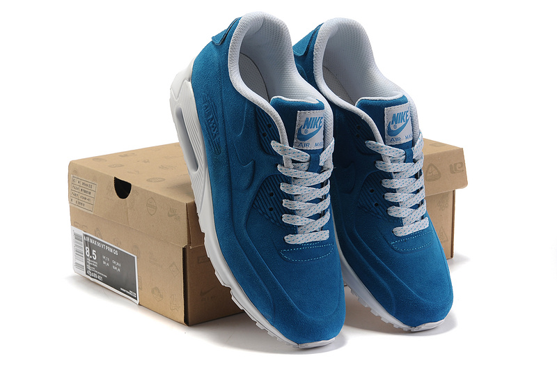Nike Air Max 90 VT PRM Shoes Blue White - Click Image to Close