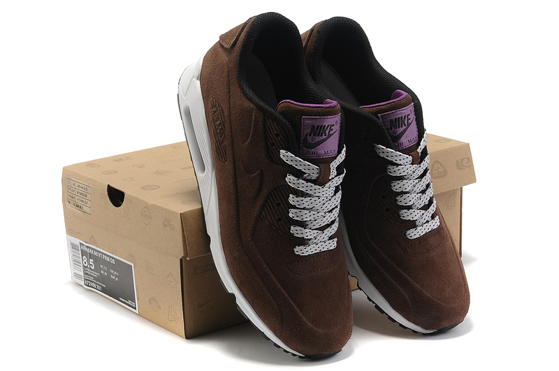 Nike Air Max 90 VT PRM Shoes Brown White - Click Image to Close