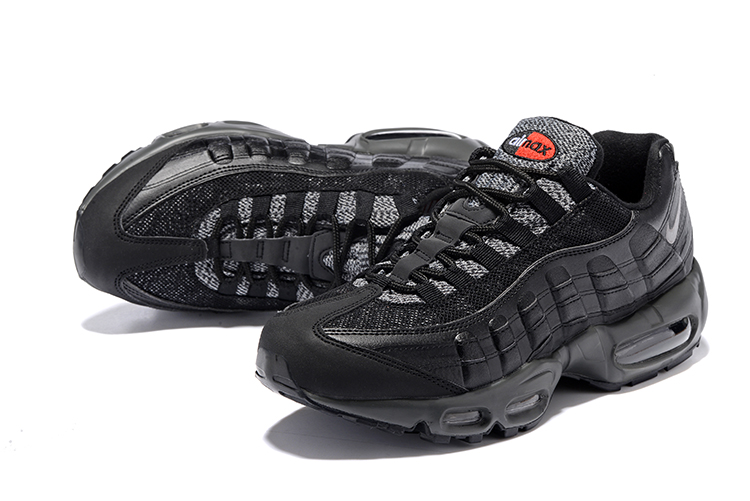 Nike Air Max 95 All Black For Women - Click Image to Close