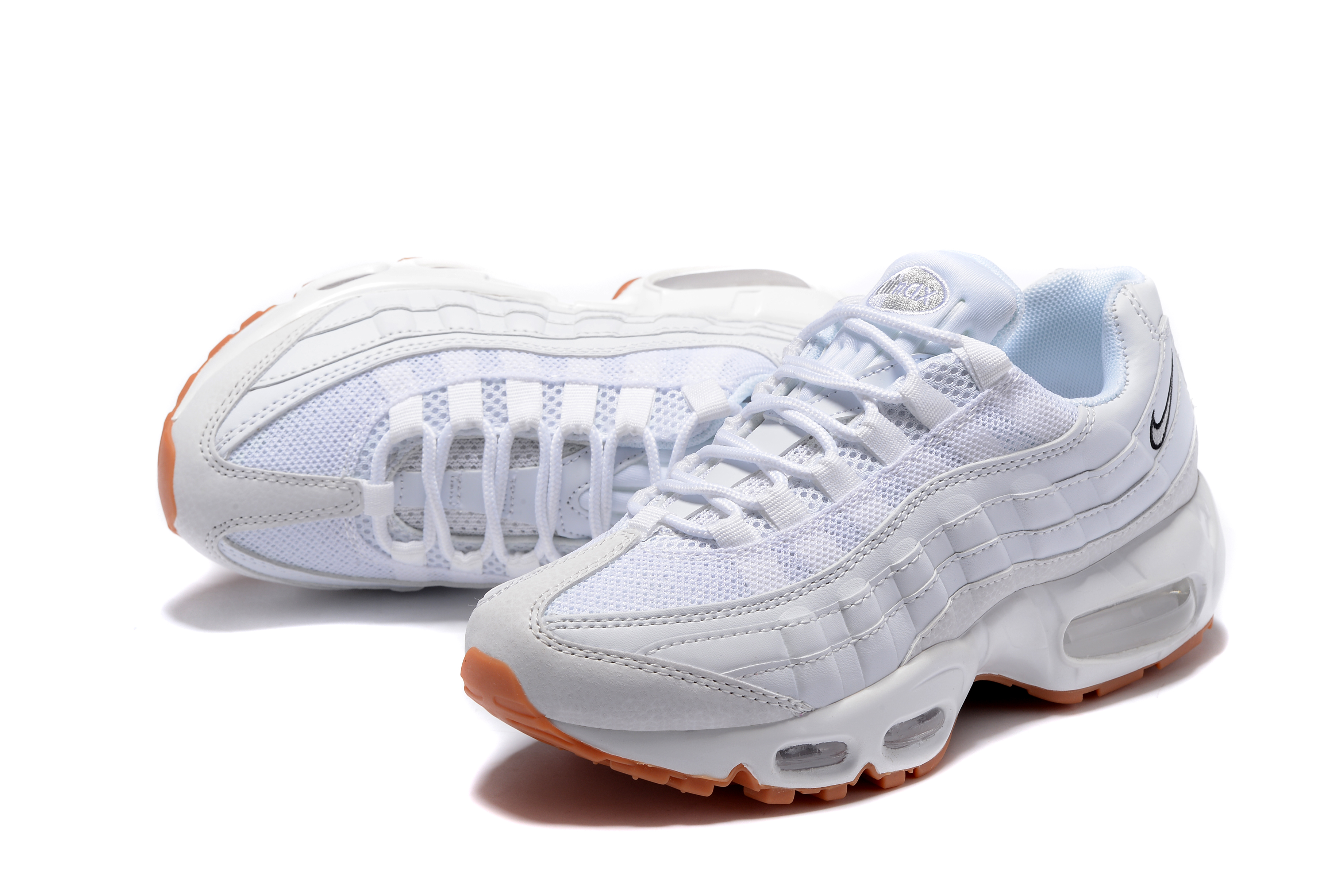 Nike Air Max 95 All White Gum Sole For Women