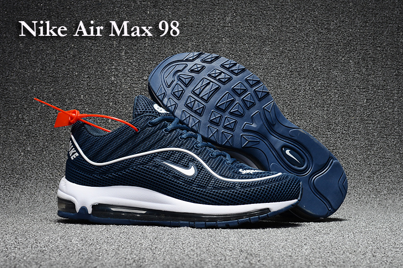 Nike Air Max 98 Blue White Shoes - Click Image to Close