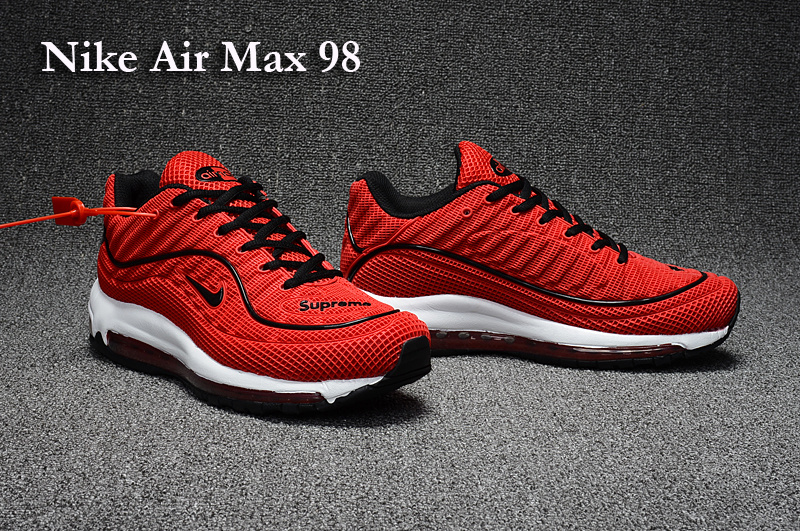 Nike Air Max 98 Red Black Shoes