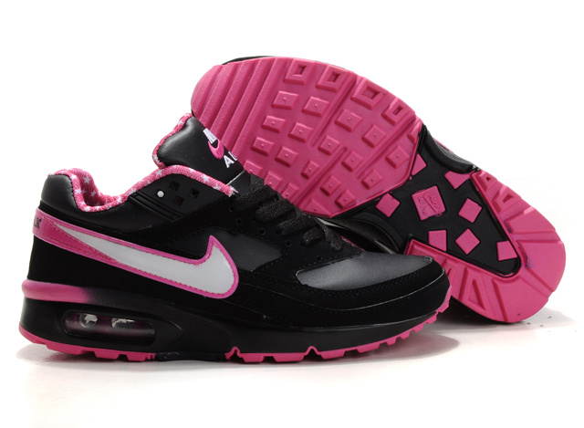 Nike Air Max BW Black Pink White Logo For Women - Click Image to Close