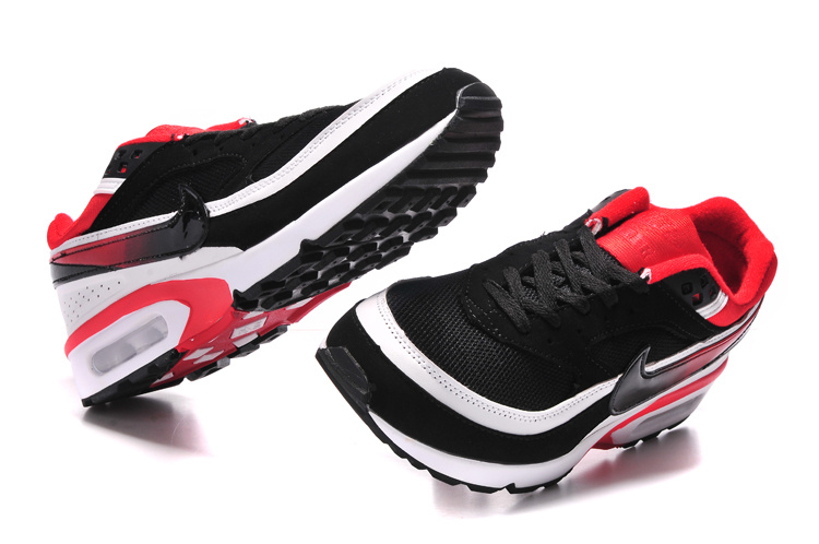 Nike Air Max BW Shoes Black White Red