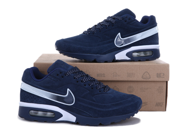 Nike Air Max BW Suede Royal Blue Shoes - Click Image to Close