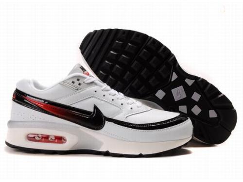 Nike Air Max BW Shoes White Black Red - Click Image to Close