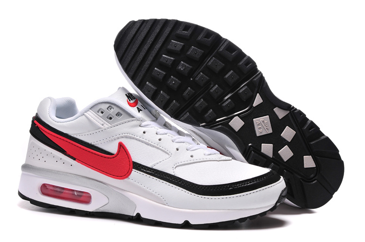 Nike Air Max BW Shoes White Grey Black Red - Click Image to Close