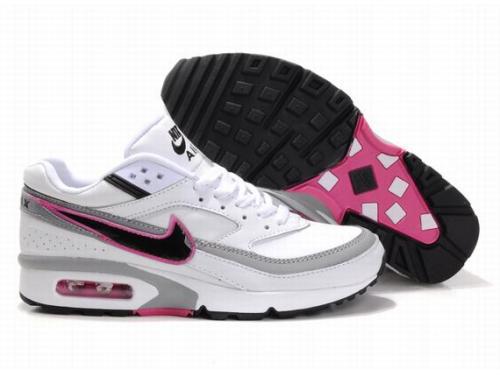 Nike Air Max BW WhiteGrey Black Pink For Women - Click Image to Close