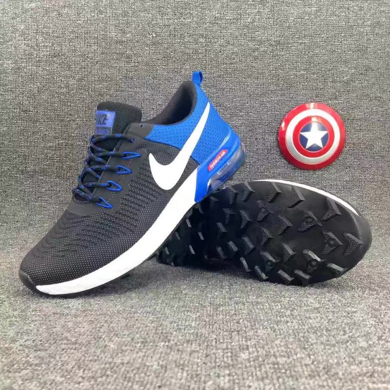 2017 Nike Air Max Lunarlaunch Royal Blue Black Running Shoes