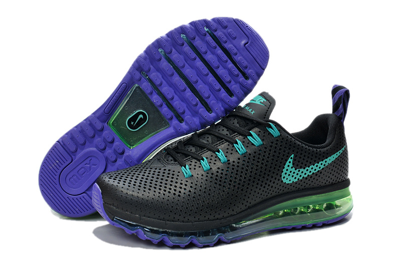 Nike Air Max Motion 2014 Black Green Blue Shoes - Click Image to Close