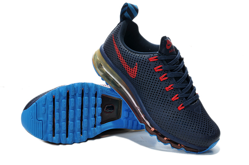 Nike Air Max Motion 2014 Deep Blue Red Shoes - Click Image to Close