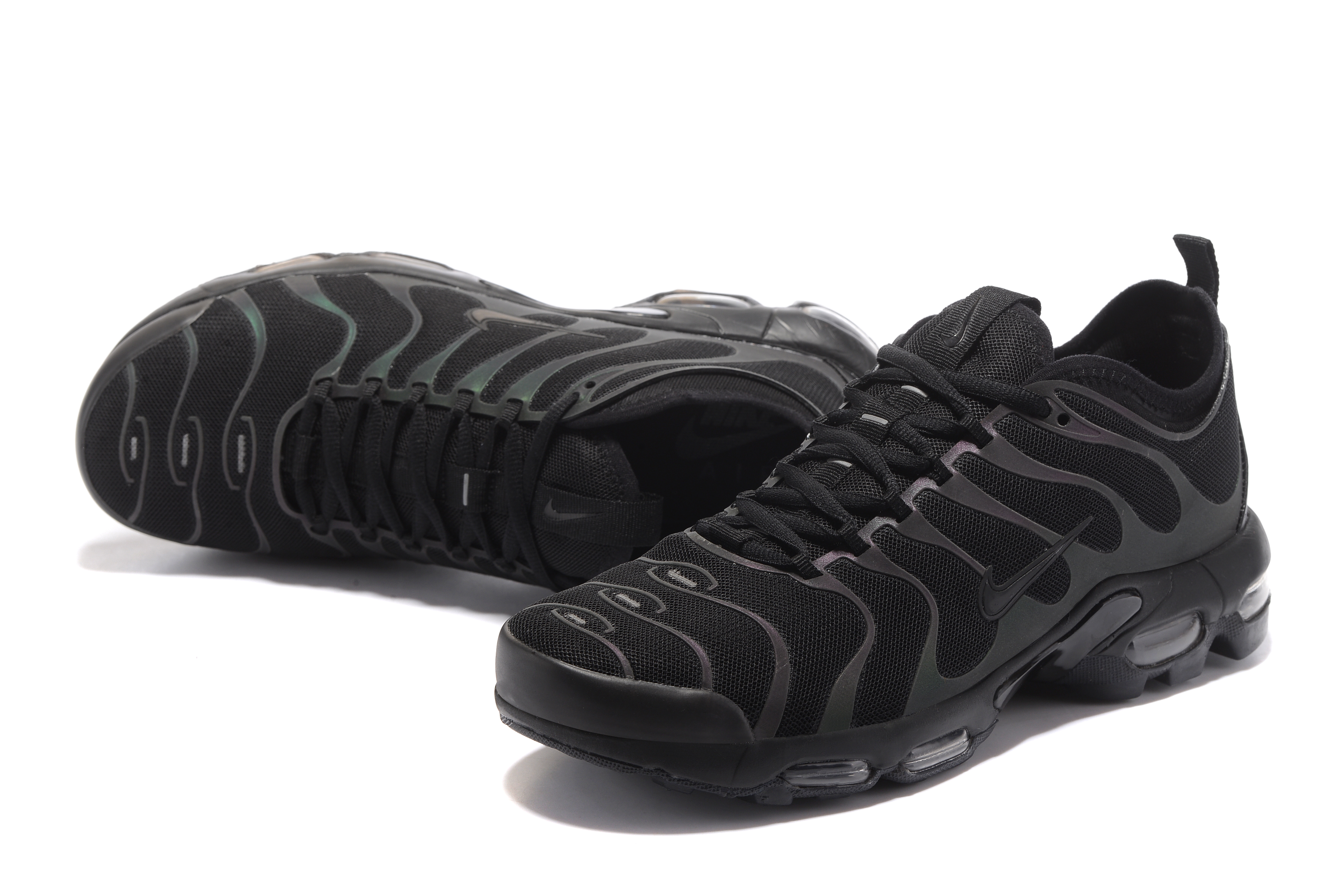 Nike Air Max Plus TN All Black Shoes - Click Image to Close