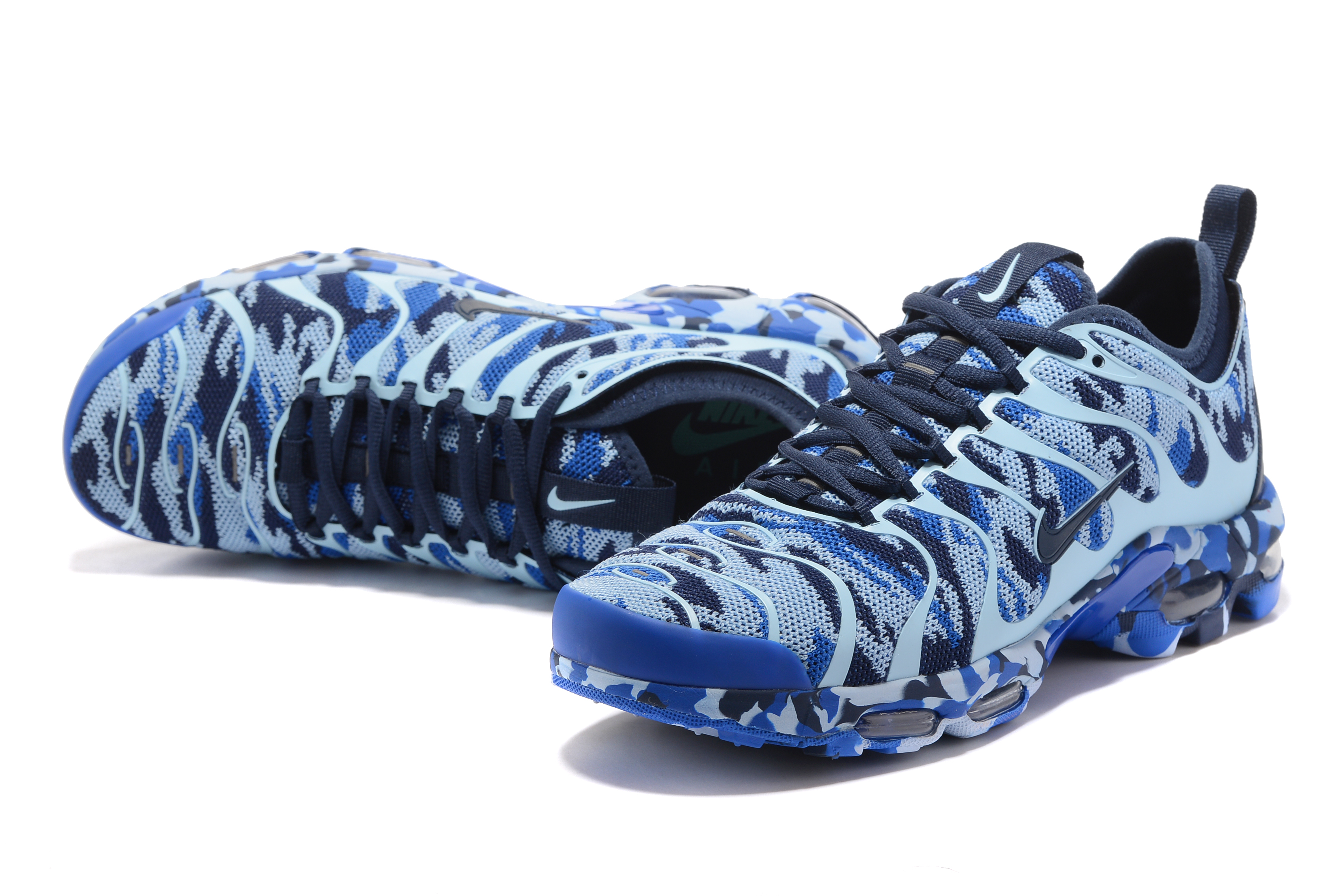 Nike Air Max Plus TN Camo Sea Blue Shoes - Click Image to Close