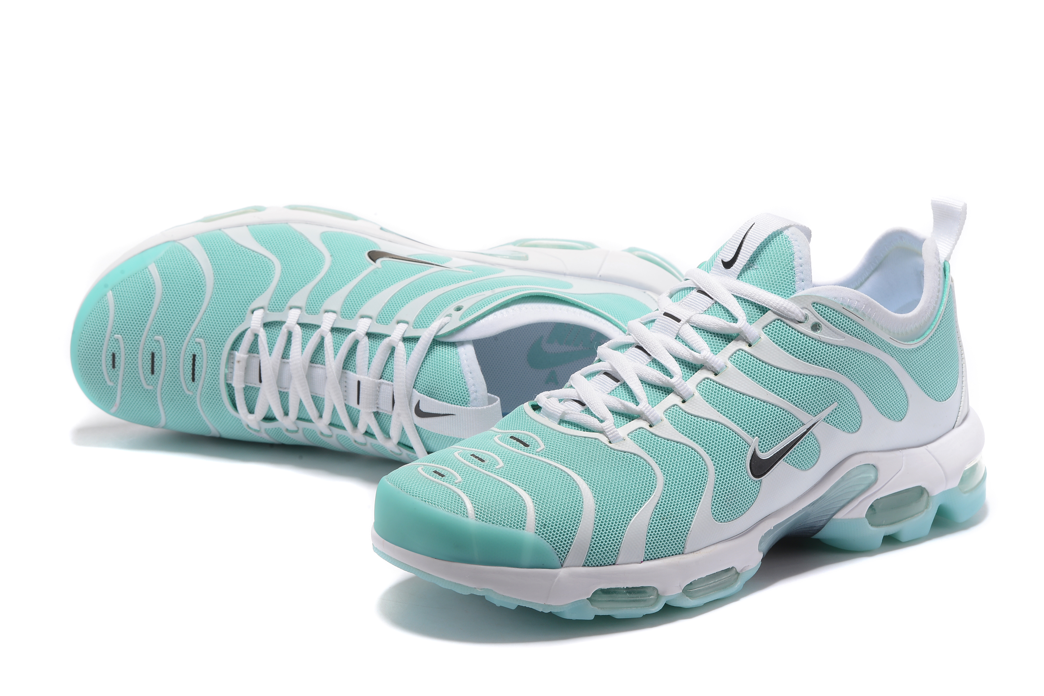 Nike Air Max Plus TN Gint Green White For Women - Click Image to Close