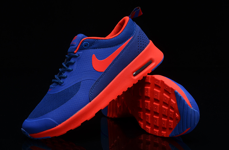 Women's Nike Air Max THEA PRINT 90 Shoes Blue Orange