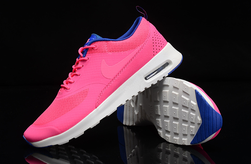 Women's Nike Air Max THEA PRINT 90 Shoes Pink White - Click Image to Close