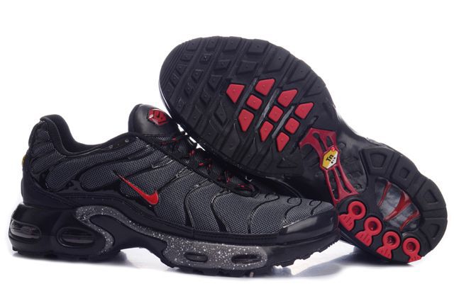 Nike Air Max TN Shoes Black Red Logo - Click Image to Close