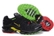 Nike Air Max TN Shoes Black Yellow Green