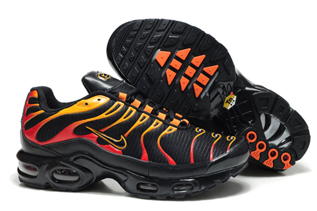 Nike Air Max TN Shoes Black Yellow Red - Click Image to Close