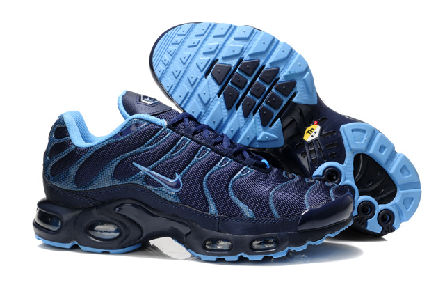 Nike Air Max TN Shoes Dark Blue Black - Click Image to Close