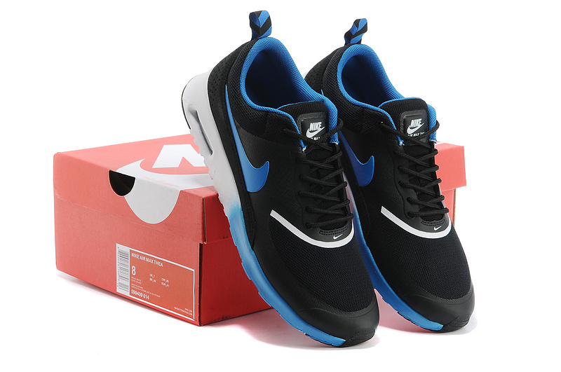 Nike Air Max Thea 90 Shoes Black Blue - Click Image to Close