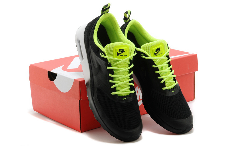 Nike Air Max Thea 90 Shoes Black Green - Click Image to Close