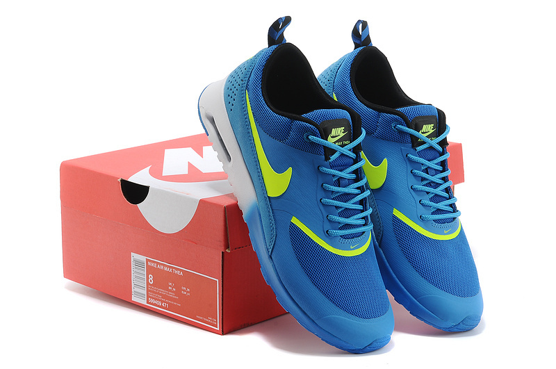 Nike Air Max Thea 90 Shoes Blue Yellow - Click Image to Close