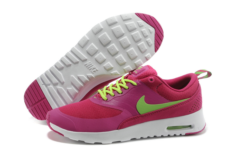 Women's Nike Air Max Thea 90 Shoes Dark Red Green