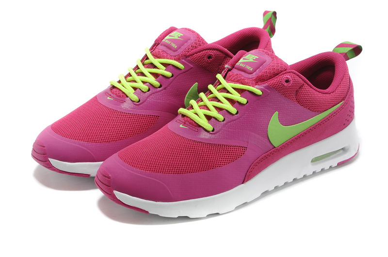 Women's Nike Air Max Thea 90 Shoes Dark Red Green