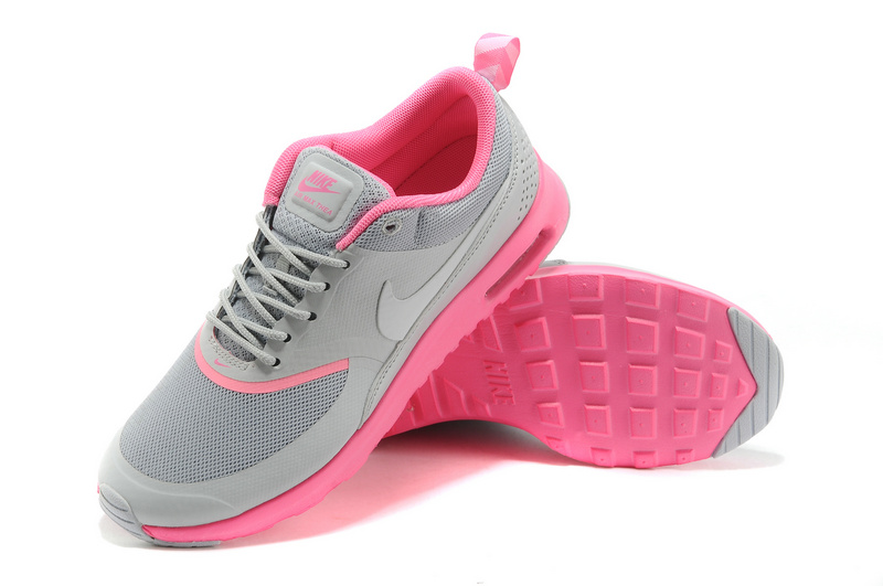 Women's Nike Air Max Thea 90 Shoes Grey Pink - Click Image to Close