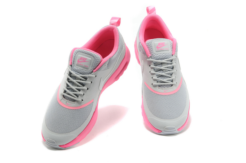 Women's Nike Air Max Thea 90 Shoes Grey Pink - Click Image to Close