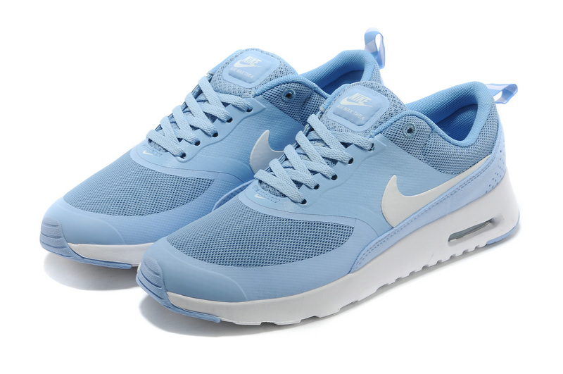 Women's Nike Air Max Thea 90 Shoes Light Blue - Click Image to Close