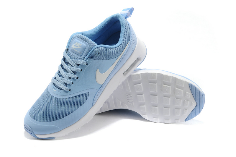 Women's Nike Air Max Thea 90 Shoes Light Blue - Click Image to Close